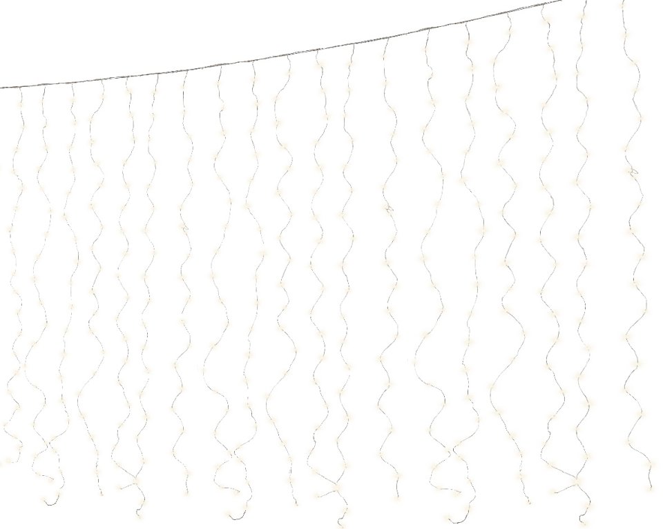 Lumineo Micro LED -valoverho ulkokäyttöön, 190 × 200 cm