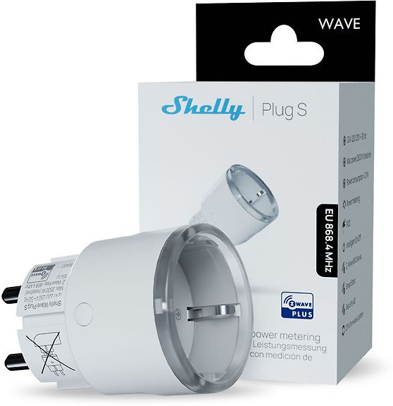 Shelly Wave Plug S (EU) etäohjattava pistorasia, valkoinen – kuva 2