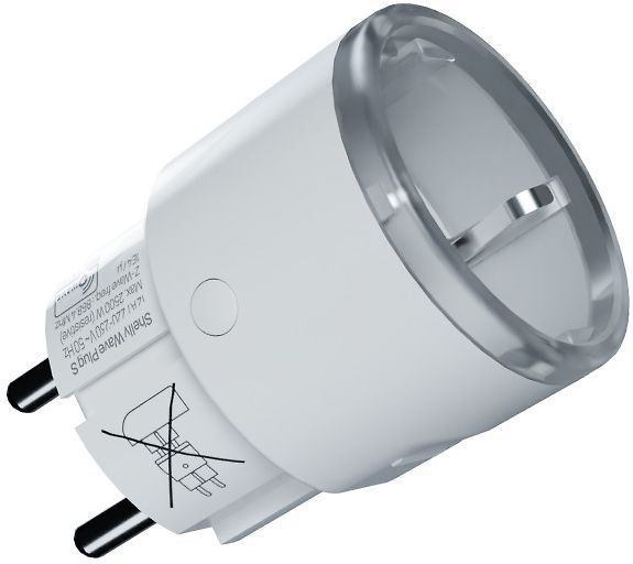 Shelly Wave Plug S (EU) etäohjattava pistorasia, valkoinen – kuva 1