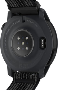 Coros Watch Pace 4 urheilukello, musta nailonrannekkeella