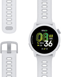 Coros Watch Pace 4 urheilukello, valkoinen silikonirannekkeella