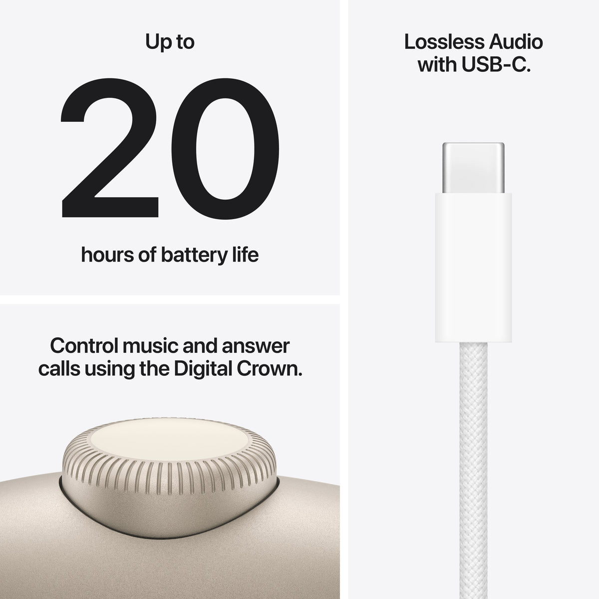 Apple AirPods Max 2 kuulokkeet, tähtivalkea