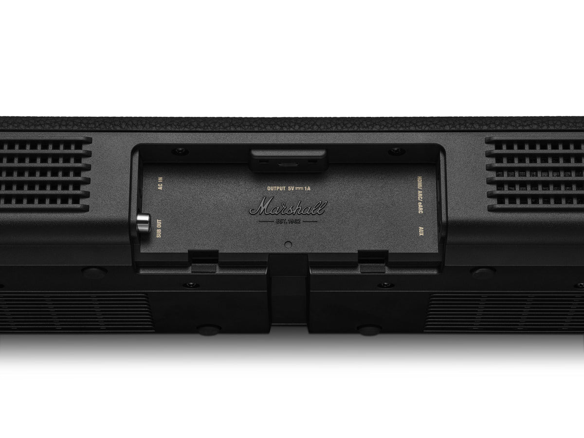 Marshall Heston 60 Dolby Atmos soundbar, musta