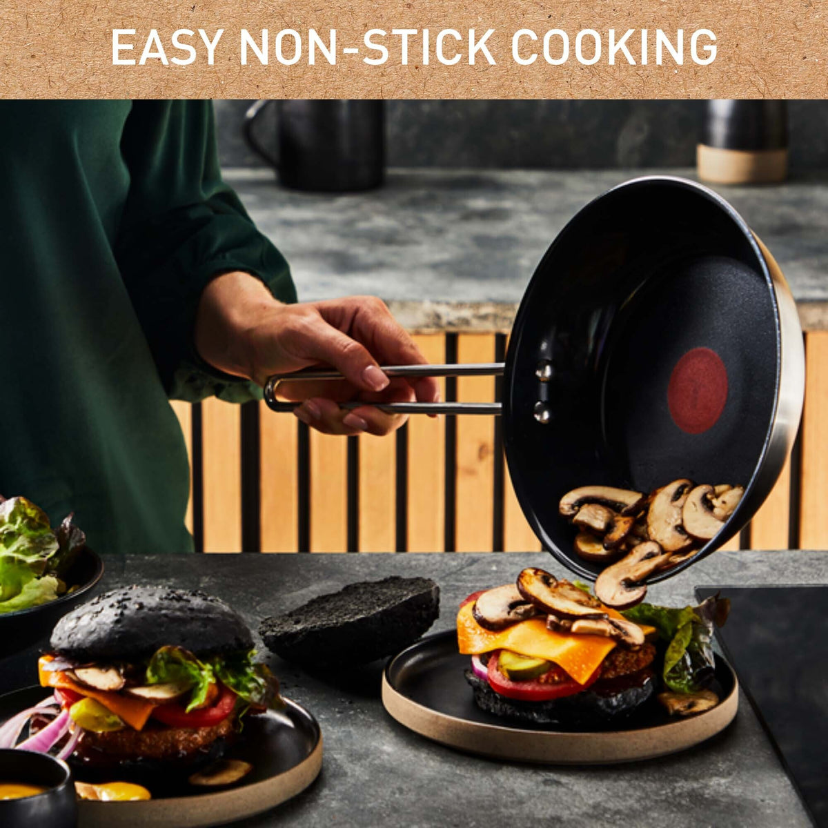 Tefal Nordica paistinpannu 28 cm, keraaminen/ruostumaton teräs – 4