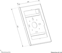Neomounts WL15-601BL1 lukittava tablettikotelo 10,9–11", musta – 15