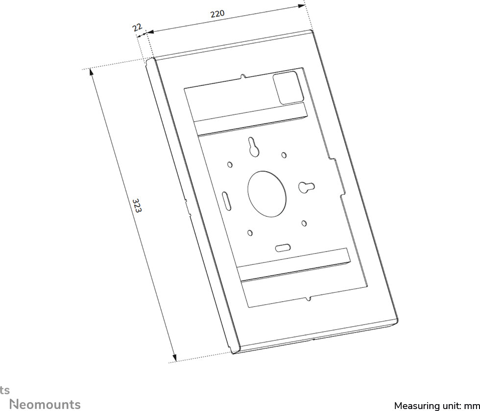 Neomounts WL15-601BL1 lukittava tablettikotelo 10,9–11", musta – 15