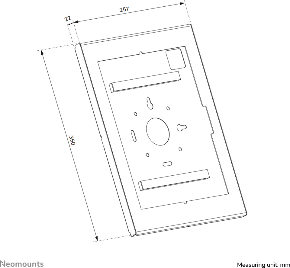 Neomounts WL15-602BL1 lukittava tablettikotelo 12,4–13", musta – 16