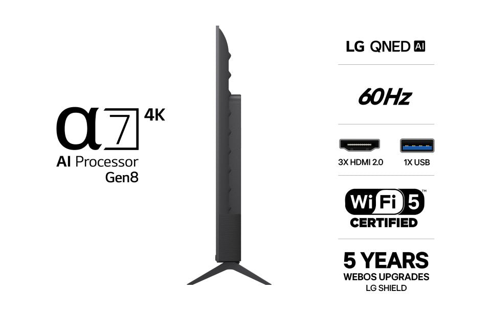 LG 65" QNED70B – 4K Edge Mini-LED TV