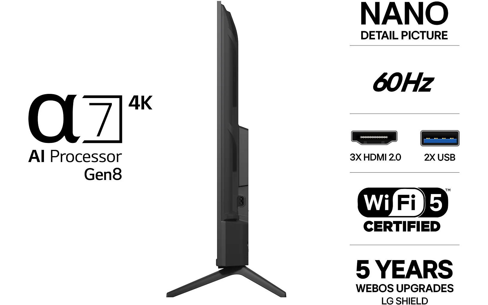 LG 43" NU80 – 4K LED-TV (3LC)