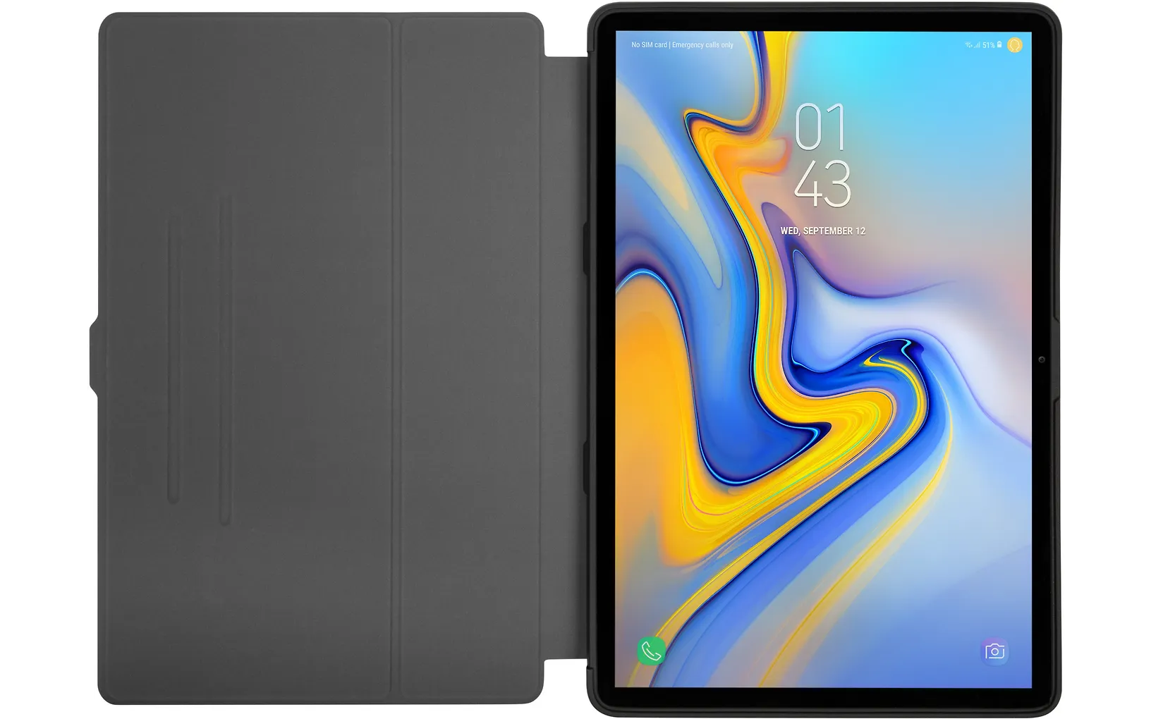 Targus Click-In Case suojakotelo Samsung Galaxy Tab S11, S10 Lite, S10/S9 FE, Tab S9/S8/S7, musta
