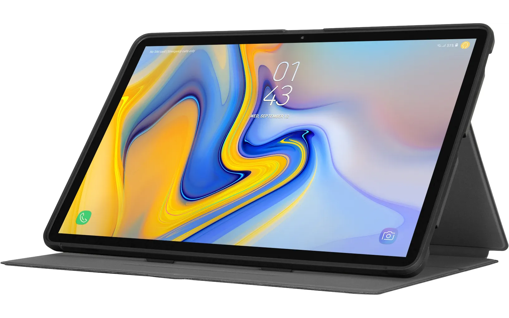 Targus Click-In Case suojakotelo Samsung Galaxy Tab S11, S10 Lite, S10/S9 FE, Tab S9/S8/S7, musta