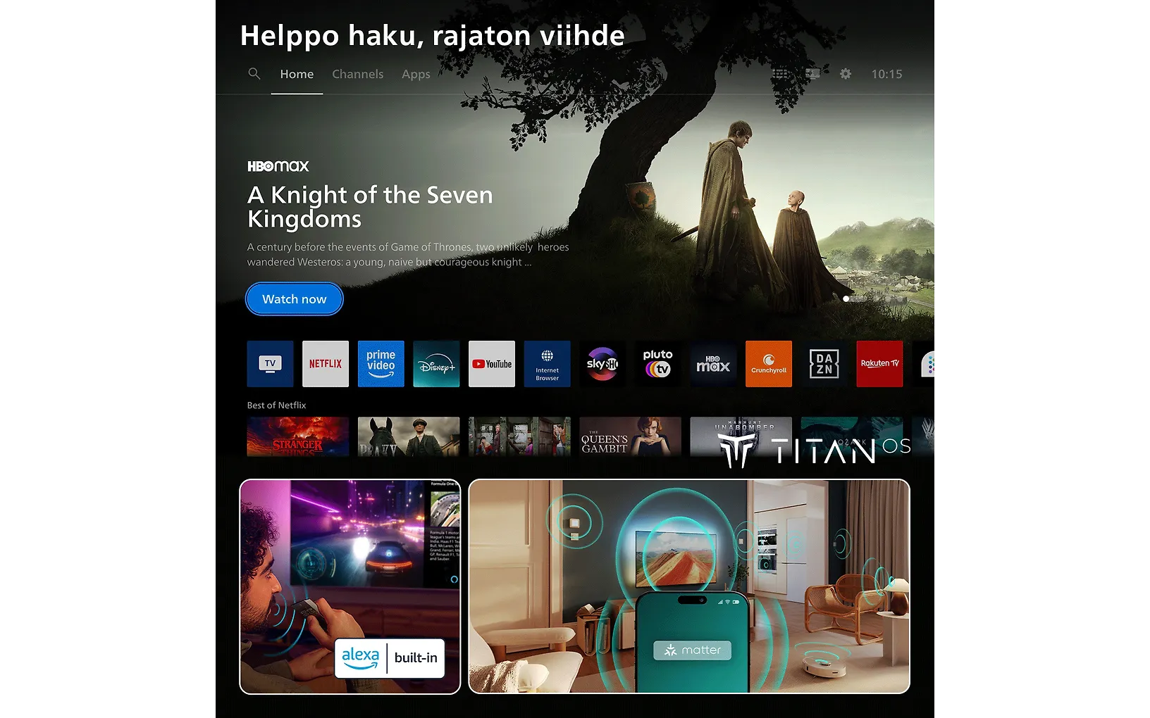 Philips 75" PQS9001 – 4K QLED Ambilight TV