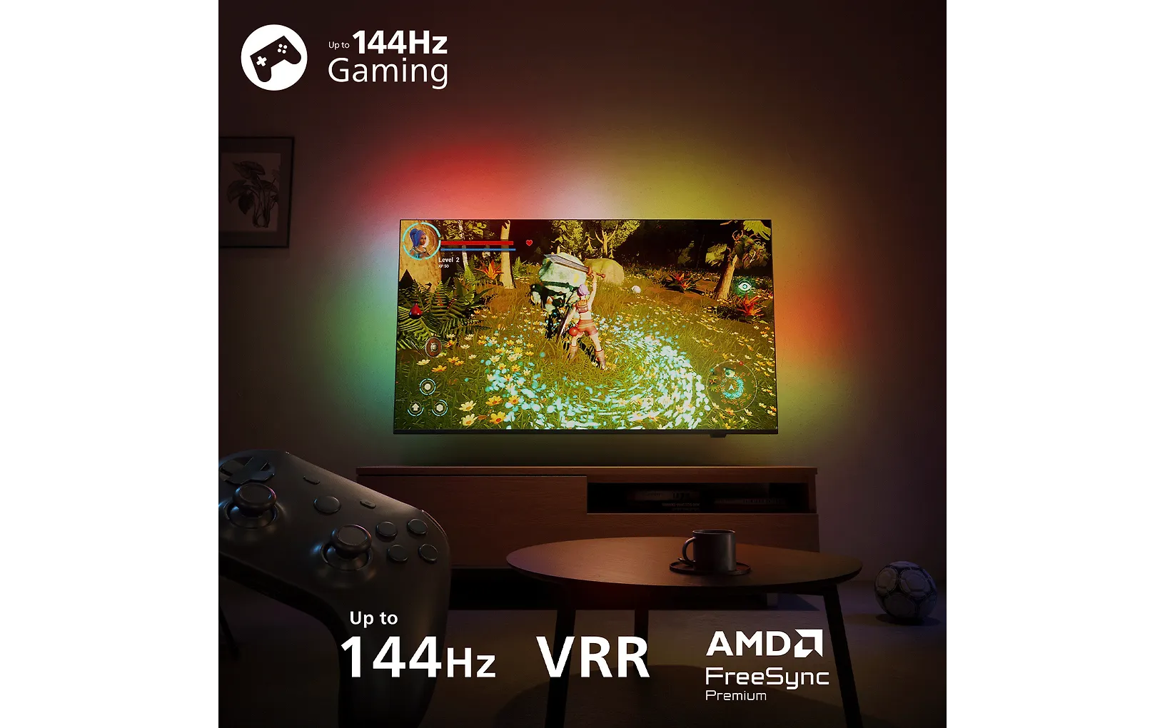 Philips 43" PQS9001 – 4K QLED Ambilight TV