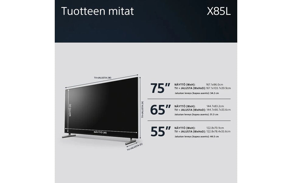 Sony X85L 65" 4K LED Google TV