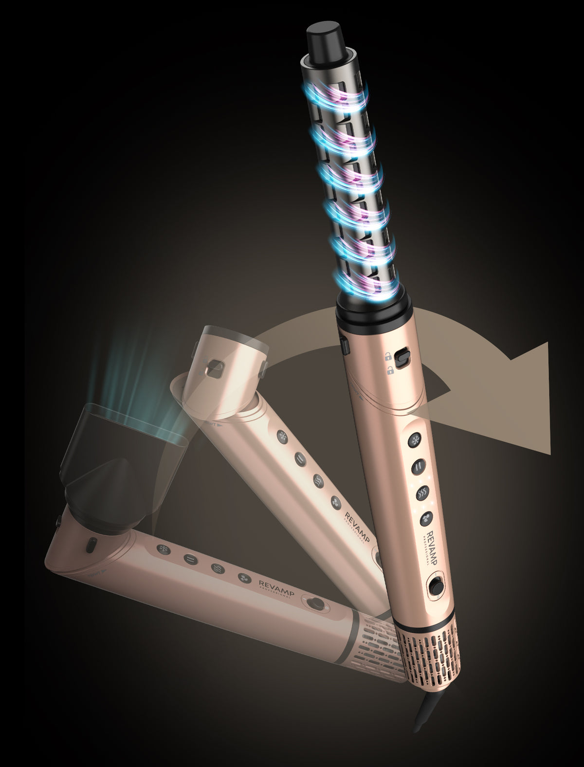 Revamp Dynamic Radiance Pro Blow Dry 7in1 Ionic multistyler hiustenmuotoilija (DR-2850GD-EU)