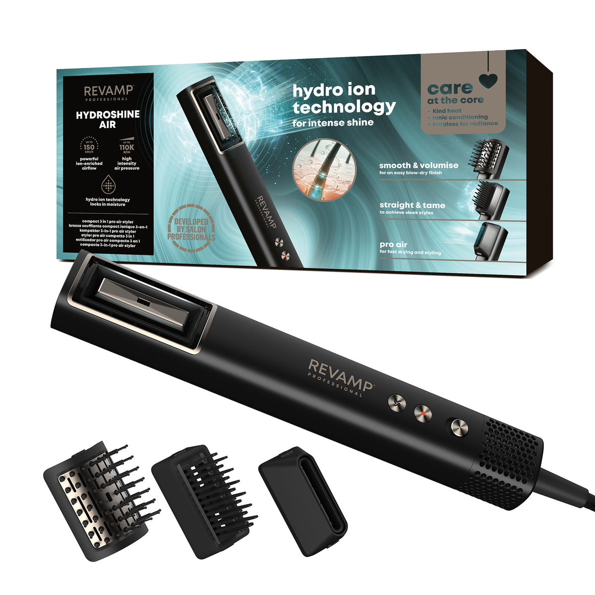 Revamp HydroShine Air Compact 3in1 Pro multistyler hiustenmuotoilija (DR-2750-EU)