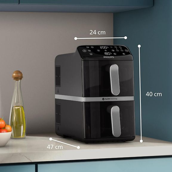 Philips 4000 series NA461/00 Stacked Dual Basket airfryer