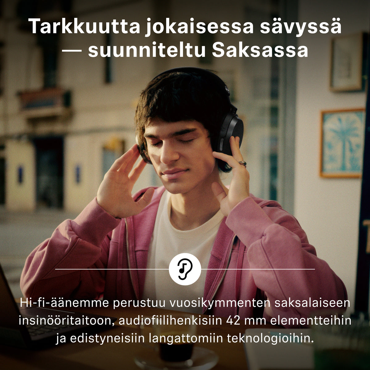 Sennheiser Momentum 5 vastamelukuulokkeet, valkoinen – kuva 2