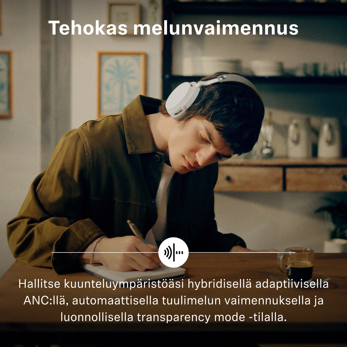 Sennheiser Momentum 5 vastamelukuulokkeet, valkoinen – kuva 4