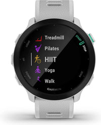 Garmin Forerunner 55 GPS-juoksukello, 42 mm, valkoinen