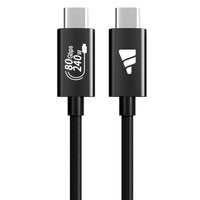 Fuj:tech USB-C–USB-C USB4 v2 kaapeli, 240 W / 80 Gbps, punottu, 1 m – 1