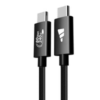 Fuj:tech USB-C–USB-C USB4 v2 kaapeli, 240 W / 80 Gbps, punottu, 1 m – 2