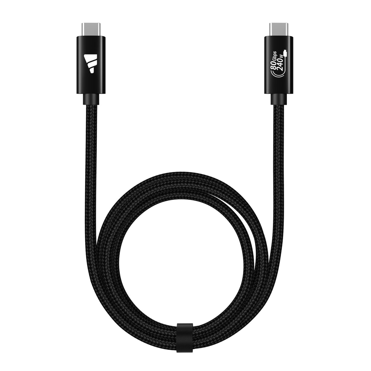 Fuj:tech USB-C–USB-C USB4 v2 kaapeli, 240 W / 80 Gbps, punottu, 1 m – 5