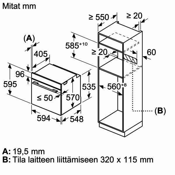 Siemens HR272GES3 iQ300 uuni, 60 x 60 cm, teräs – kuva 12