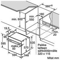 Siemens HR272GES3 iQ300 uuni, 60 x 60 cm, teräs – kuva 10