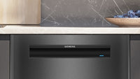 Siemens SN15ZC01CS iQ500 työtason alle sijoitettava astianpesukone, 60 cm, harjattu musta teräs, anti-fingerprint