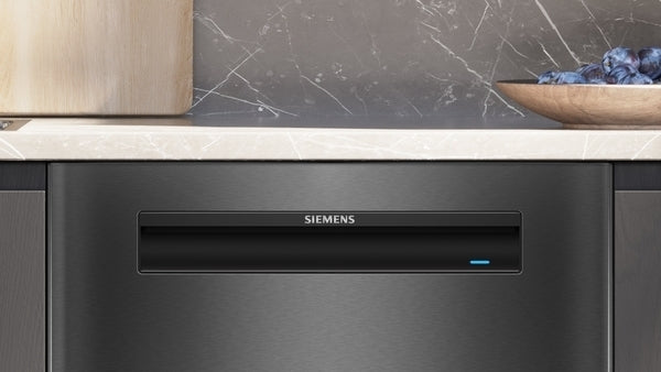 Siemens SN15ZC01CS iQ500 työtason alle sijoitettava astianpesukone, 60 cm, harjattu musta teräs, anti-fingerprint