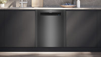 Siemens SN15ZC01CS iQ500 työtason alle sijoitettava astianpesukone, 60 cm, harjattu musta teräs, anti-fingerprint
