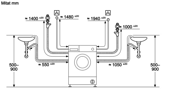 Siemens WK14D490EU iQ500 integroitava kuivaava pyykinpesukone