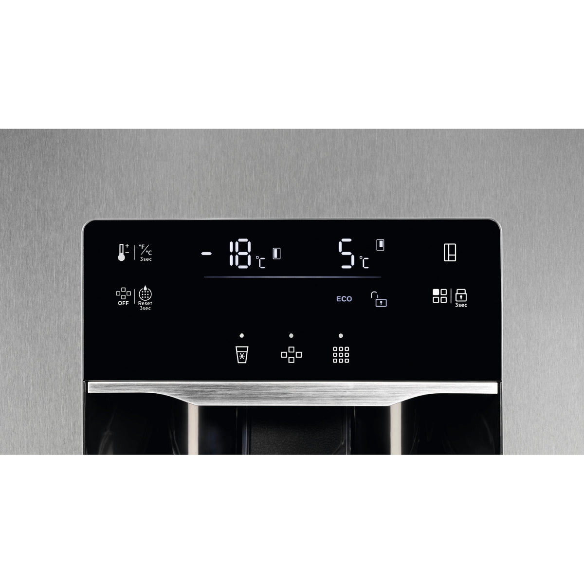 Electrolux EAI6HD57U0 Side By Side, teräs – kuva 4