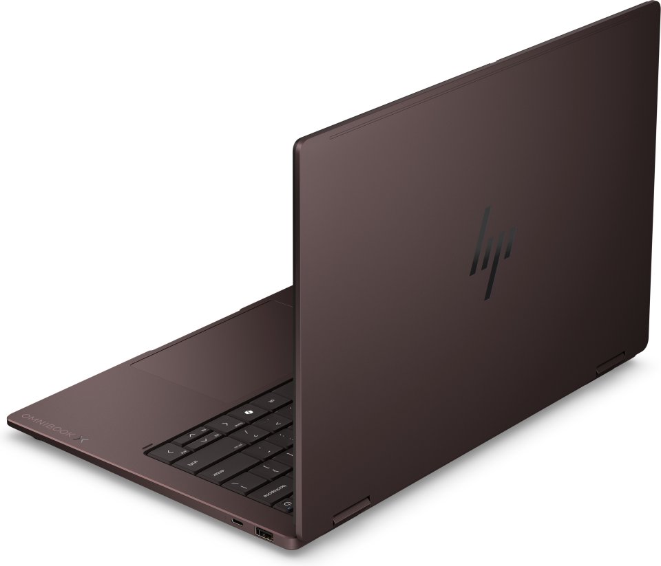 HP OmniBook X Flip AI 14-kc0002nox 14" kannettava, ruskea, Windows 11 Home  (D6QF6EA)