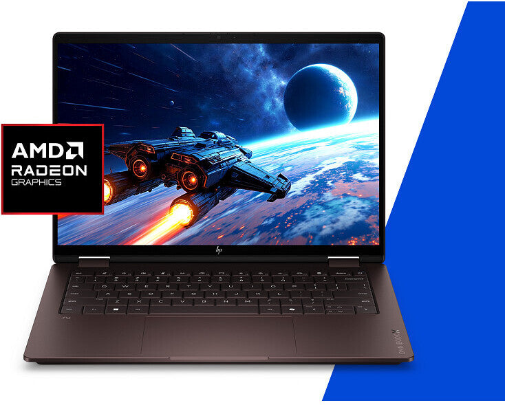 HP OmniBook X Flip AI 14-kc0002nox 14" kannettava, ruskea, Windows 11 Home  (D6QF6EA)