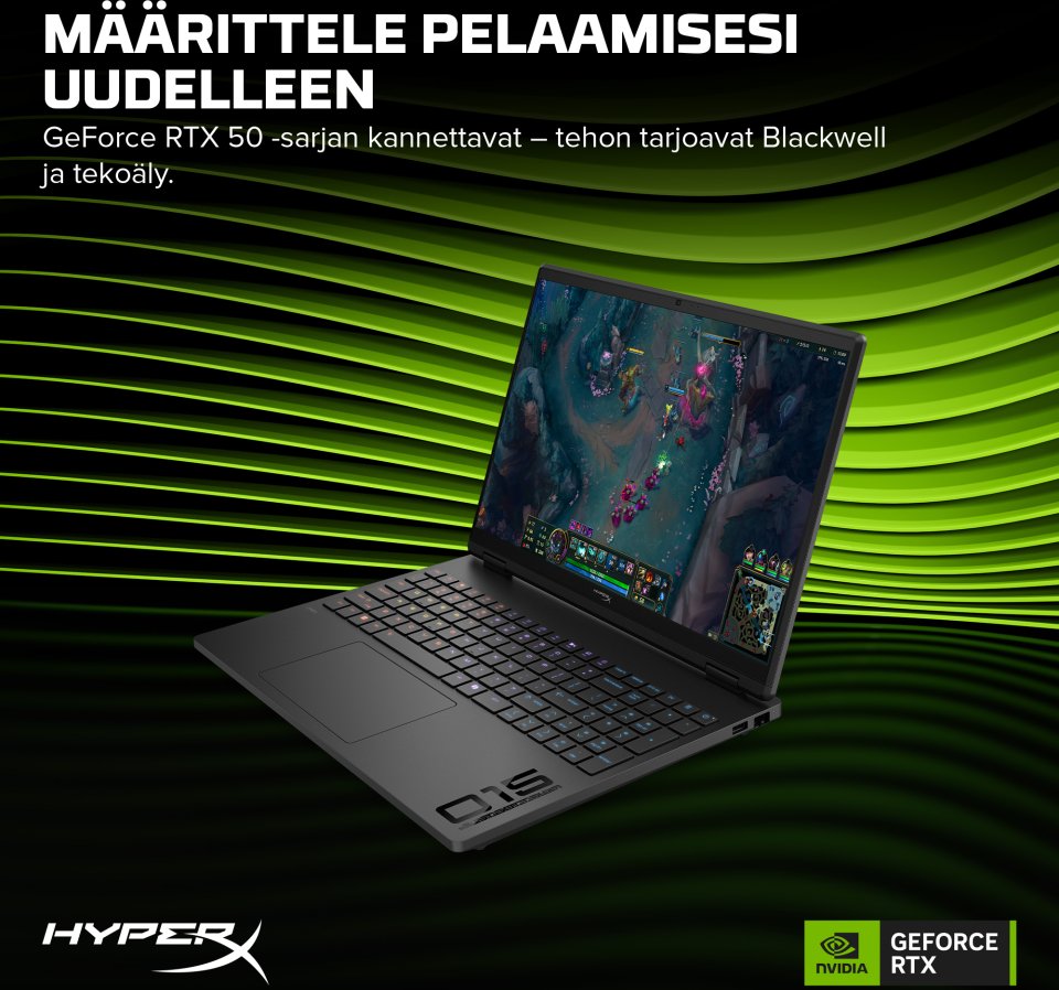 HyperX OMEN 15-ga0000no 15,3" pelikannettava, musta, Windows 11 Home (D30N9EA)