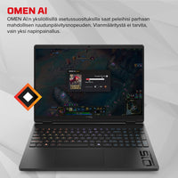 HyperX OMEN 15-ga0000no 15,3" pelikannettava, musta, Windows 11 Home (D30N9EA)