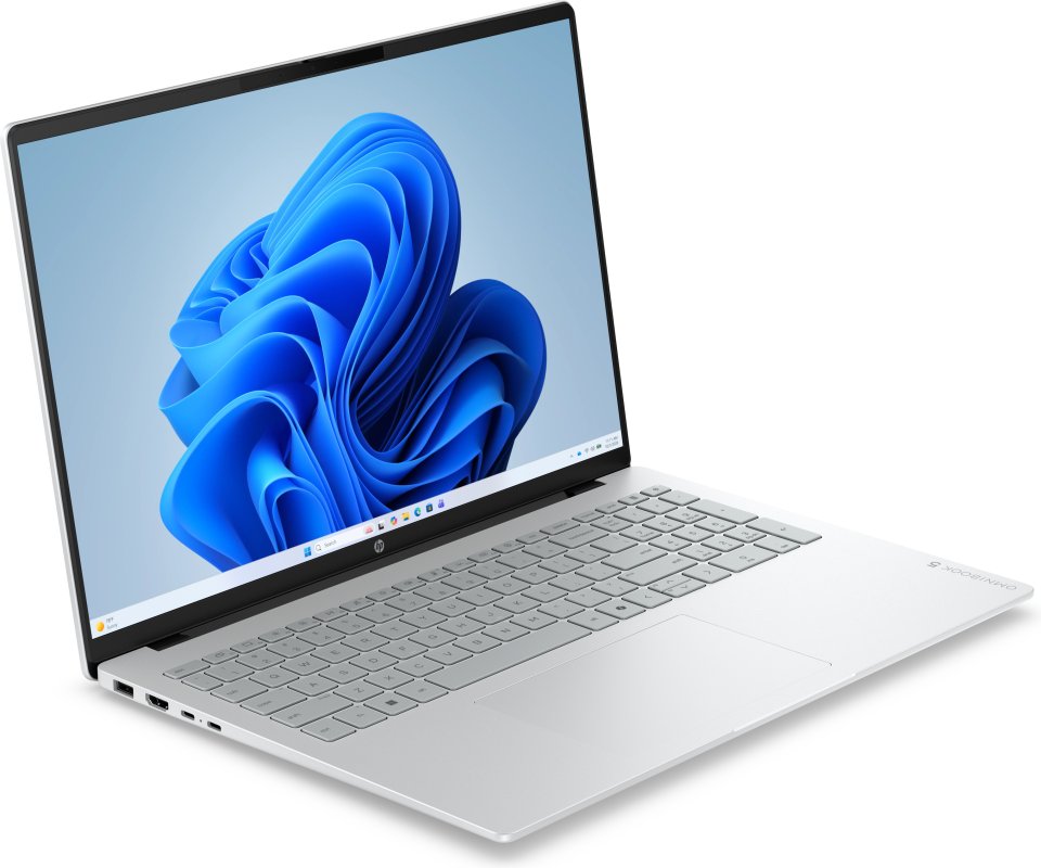 HP OmniBook 5 16-br0001nox 16" kannettava, hopea, Windows 11 Home (D6QG7EA)