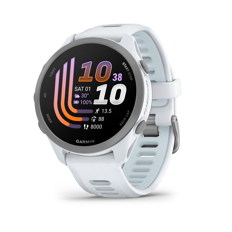 Garmin Forerunner 170 GPS-juoksuälykello, vaaleanharmaa