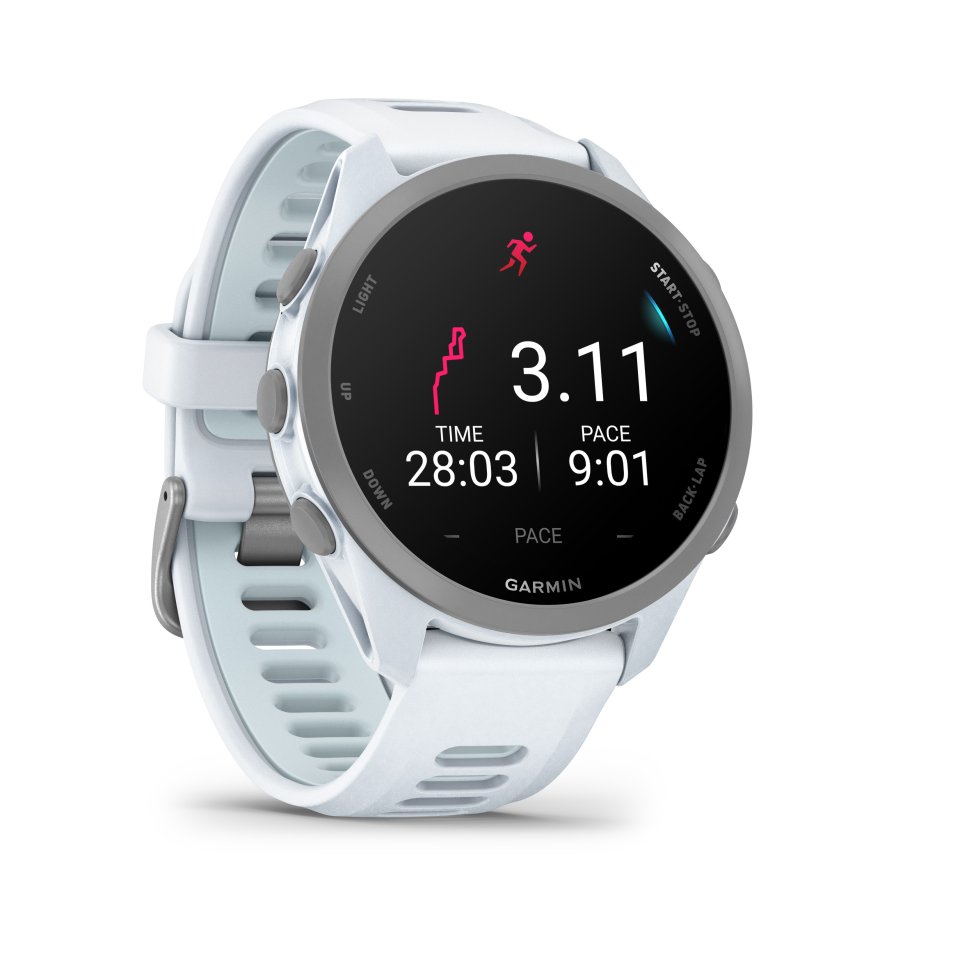 Garmin Forerunner 170 GPS-juoksuälykello, vaaleanharmaa