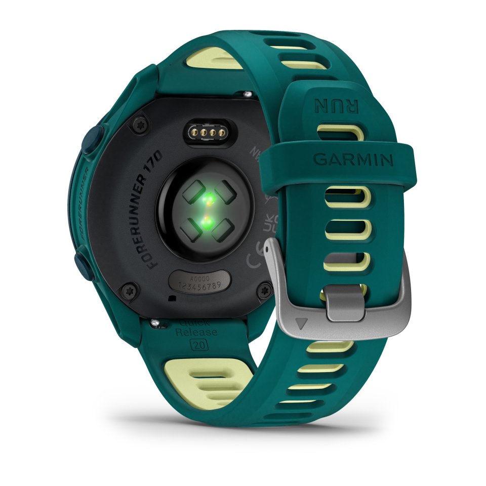 Garmin Forerunner 170 Music GPS-juoksuälykello, sinivihreä