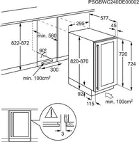 AEG AWS4020B5B viinikaappi, integroitava – kuva 8