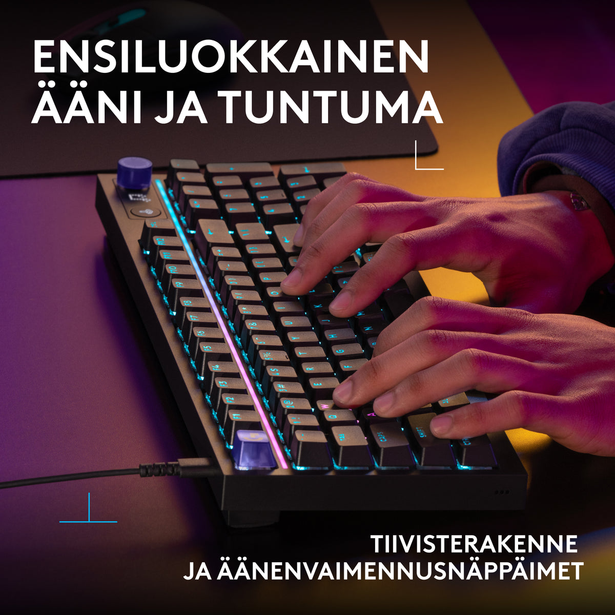 Logitech G316 X 98 pelinäppäimistö, musta – kuva 8