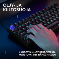 Logitech G316 X 98 pelinäppäimistö, musta – kuva 10