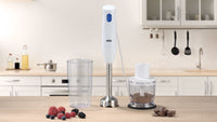Braun MQ10.201MWH MultiQuick 1 sauvasekoitin ja teholeikkuri, 350 ml, valkoinen – kuva 4
