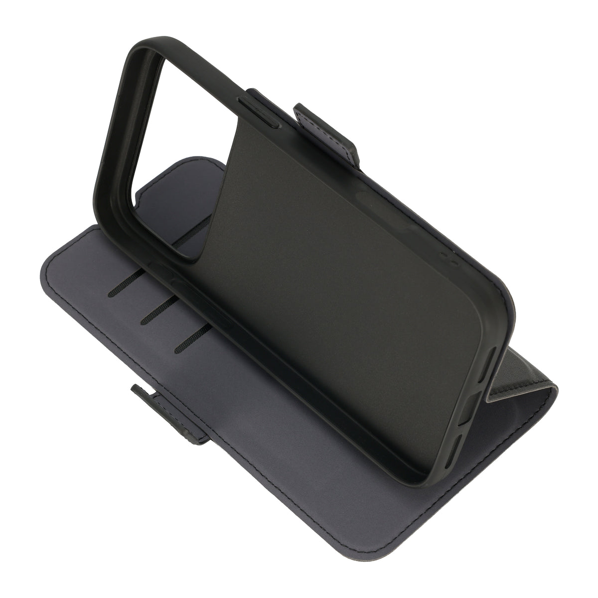 FoneKit MagSafe BookCase suojakotelo, iPhone 18 Pro / 17 Pro, musta – kuva 5