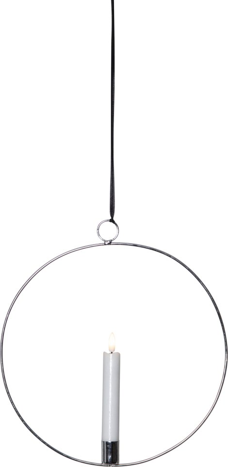Star Trading Flamme Ring LED-kynttiläkoriste, hopea