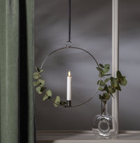 Star Trading Flamme Ring LED-kynttiläkoriste, hopea