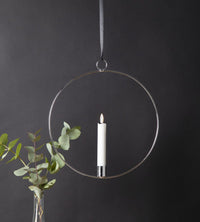 Star Trading Flamme Ring LED-kynttiläkoriste, hopea